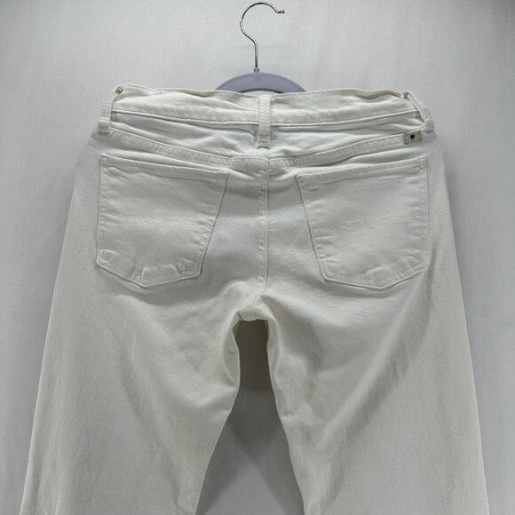 Lucky Brand Handcrafted Sweet Straight Jeans 4/27 Mid-Rise Stretch Denim White - Picture 5 of 13